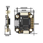Hot Sales IFlight Borg Mini F7 Flight Controller for Racing Drones 4-8S Upgrade With 12V BEC VTX Switchable Accessories
